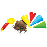 Gowi - Sand Mold Ice Cream - 5 Piece Set In The Net - Beach & Sand Toys