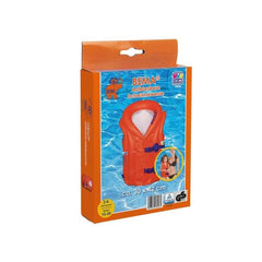 Happy People - Bema Opblaasbaar Redvest Van 2-6 Jaar 15-30Kg Oranje/Blauw 30X42Cm
