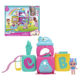IMC Toys - Cry Babies Playtime Jenna's Day Care Doll House Playset for Ages 4-6 - Animated TV Series Connectable Nursery with Real Tears and 18+ Accessories - IMC TOYS