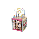 Johntoy - The Wooden Wildies Family Activity Cube - Baby Activity Toys
