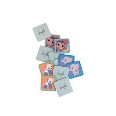 Johntoy - La Famille Wooden Wildies Memo Spel - Jeux de Cartes
