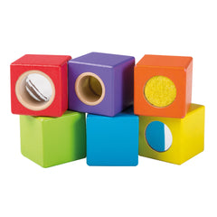 Johntoy - Wooden Discover Blocks 6 Pieces - Baby Activity Toys