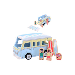 Johntoy - Holz Retro Strandbus - Baby Spielzeuge