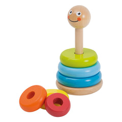 Johntoy - Wooden Stacking Tower - Sorting & Stacking Toys
