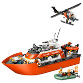 LEGO - Küstenwache Rettungsboot und Hubschrauber - Konstruktionsspielzeug