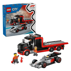 LEGO City F1 Display Truck with Audi F1 Race Car (60493) - 508 Pcs Racing Set - Age: +7 - Construction Set Toys