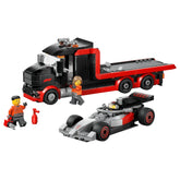 LEGO City F1 Display Truck with Audi F1 Race Car (60493) - 508 Pcs Racing Set - Age: +7 - Construction Set Toys