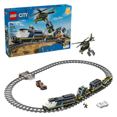 LEGO City Police Train Heist (60508) - 1313 Pcs Powered Up Electric Train Set - Age: +7 - Construction Set Toys