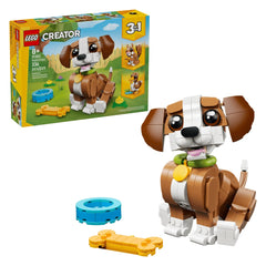 LEGO - Creator 3 en 1 Animaux Mignons Chiot Joueur - Ensemble de Construction Jouets