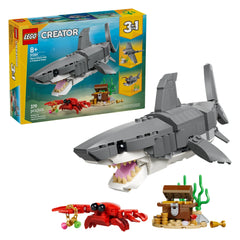 LEGO - Creator 3 in 1 - Fierce Shark with a Treasure Chest - Construction Set Toys - 31381