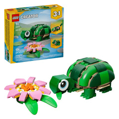 LEGO - Creator 3 in 1 - Turtle with a Water Lily Flower - Construction Set Toys - 31377