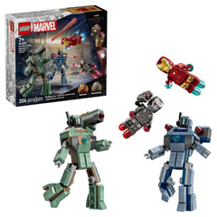 LEGO - Iron Man & War Machine vs Hammer Drones - Action & Toy Figures