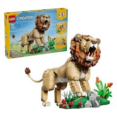 LEGO - Creator 3 En 1 Animales Salvajes: León Majestuoso - Juguetes de Construcción - +9 - 72031386