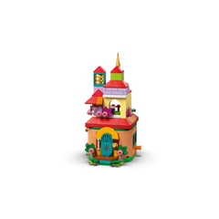 Colorful LEGO® Disney Encanto Mini House featuring vibrant rooftops, flowers, and a detailed blue door, ideal for imaginative play.
