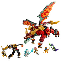 LEGO - Ninjago Wyldfyre's Transforming Dragon Mech - Jouets de Construction - +9 - 72071868