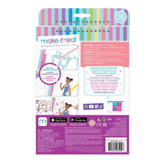 MAKE IT REAL - Mode Design Skizzenbuch Blooming Vibes - Kunst & Handwerk