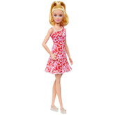 Mattel - Barbie Basic Doll Red Floral Dress - Dolls Playsets & Toy Figures