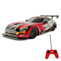 Mondo - Mercedes AMG GT3 Voiture de Course Radiocommandée 2,4 GHz 1:24 Fonction Complète avec Carrosserie Lexan - Véhicules de Jeu