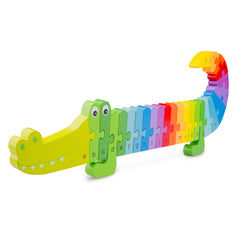 New Classic Toys - Alphabet Puzzle - Crocodile - Educational Toys
