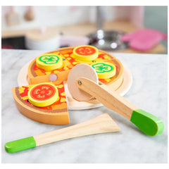 New Classic Toys - Cuttingset - Pizza Vegetable - Pretend Professions & Role Playing