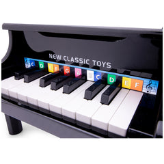 New Classic Toys - Grand Piano - 18 Keys - Black - Musical Instruments