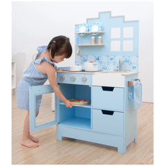 New Classic Toys - Kitchenette - Delft Blue - Pretend Professions & Role Playing