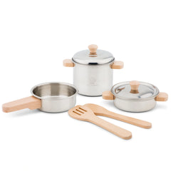 New Classic Toys - Metal Pan Set - Pretend Professions & Role Playing