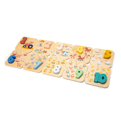 New Classic Toys - Number Puzzle - Farm - Educational Toys