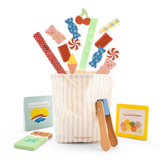 New Classic Toys - Pretend Professions - Wooden Candy Set - 36M+ - Fine Motor Skills