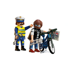 PLAYMOBIL - Vol de Vélo - City Action - +4 - Jouets Playsets - 72076 - 80772076