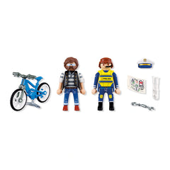 PLAYMOBIL - Vol de Vélo - City Action - +4 - Jouets Playsets - 72076 - 80772076