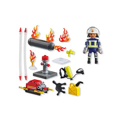 PLAYMOBIL - Feuerwehrmann mit Wasserpumpe - Spielsets