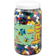 Pet Hama Ironing Beads Maxi in Pot - Mix Standard (00) 1400 Pcs.