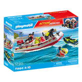 Playmobil Action Heroes Feuerboot mit Wasserscooter - 71464