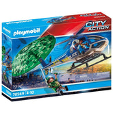 Playmobil City Action Police Helicopter - Parachute Chase - 70569