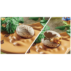 Playmobil Dinos Stegosaurus Nest With Egg Thief - 71526