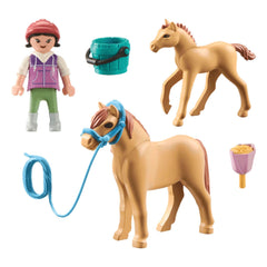 Playmobil Horses Of Waterfall Child With Pony And Foal - 71498