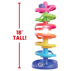 Quercetti - Baby Activity Toys - Spiral Tower Brightball - 46 cm - 1+