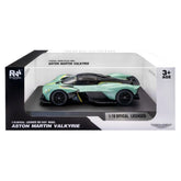 RE-EL TOYS - Official Aston Martin Valkyrie Hypercar 1:18 Scale for Ages 14+ - Premium Apple Tree Green Large Die-Cast Model with Gullwing Doors, Opening Boot and Display Stand - REL0800G