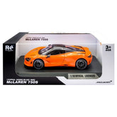 RE-EL TOYS - Official McLaren 750S Supercar 1:18 Scale for Ages 14+ - Premium McLaren Orange Large Die-Cast Model with Opening Doors, Bonnet and Adjustable Rear Spoiler - REL0825O