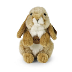 Rappa - Lapin en peluche beige 18 cm ÉCO-RESPONSABLE - Animaux en peluche