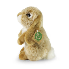 Rappa - Lapin en peluche beige 18 cm ÉCO-RESPONSABLE - Animaux en peluche