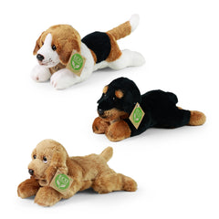 Rappa - Assortiment de chiens en peluche 18 cm ÉCO-RESPONSABLE - Animaux en peluche