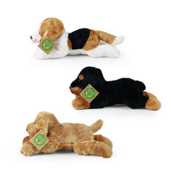 Rappa - Assortiment de chiens en peluche 18 cm ÉCO-RESPONSABLE - Animaux en peluche
