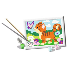 Ravensburger - Arts Crafts - CreArt Curious Kitten Painting Kit - 7 Years - Creativity Development