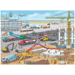 Ravensburger - Baustelle am Flughafen - 100 Teile - Puzzles