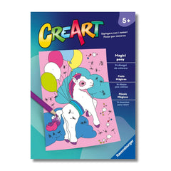 Ravensburger - CreArt-Creative-Colouring-Book-Magic-Ponies - Arts-Crafts