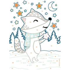 Ravensburger - Creart Badger Under The Stars - Painting By Numbers - Arts & Crafts