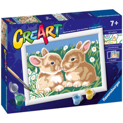 Ravensburger - Creart Fluffy Bunnies - Painting By Numbers - Arts & Crafts