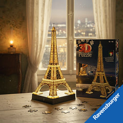 Ravensburger - Eiffel Tower At Night - 216 Pieces - 3D Puzzles